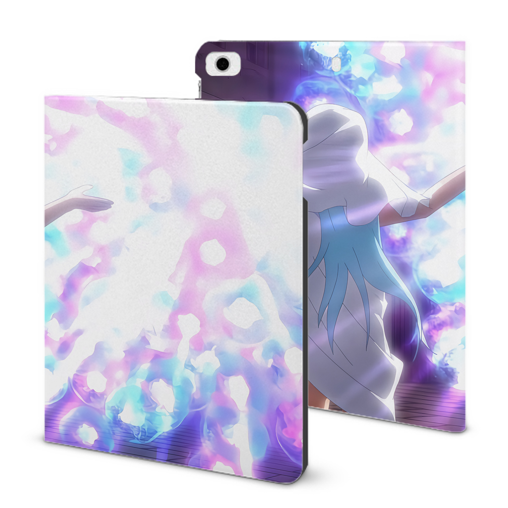（画像用） 転スラ Regarding Reincarnated to Slime IPad ケース ブック型 PUレザー TPU 耐衝撃 軽量 薄型 ペン収納なし 全面保護 IPad 各モデル対応